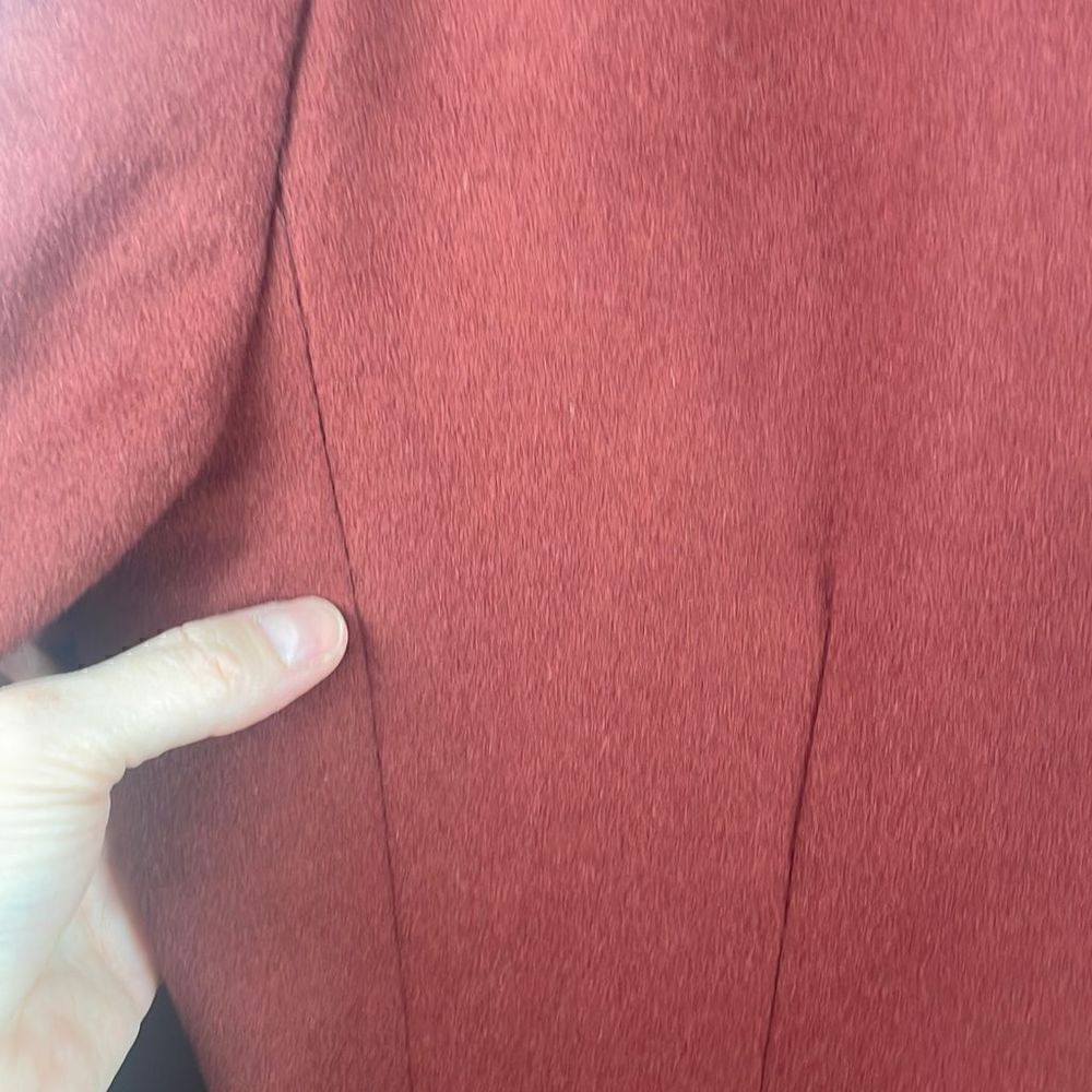 L.L. Bean Terracotta Rust Brown Wool Cashmere 3 Button Blazer sz 18R - Picture 12 of 12